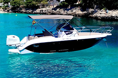 Alquilar lancha motora Ranieri Next 220 SH Pamboli Mallorca