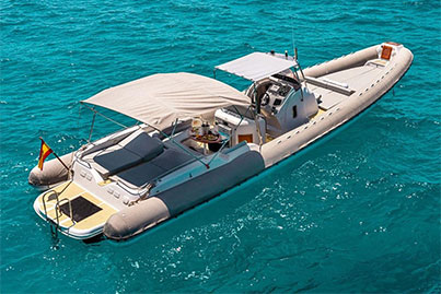 rent RIB Sacs Stratos Chapruski Mallorca