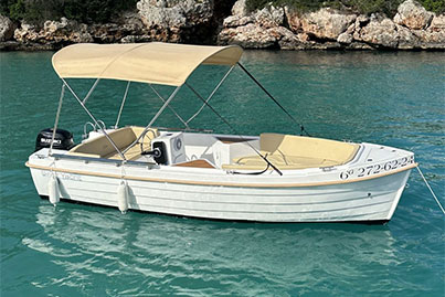 rent boat without licence Silver 495 Cala dOr