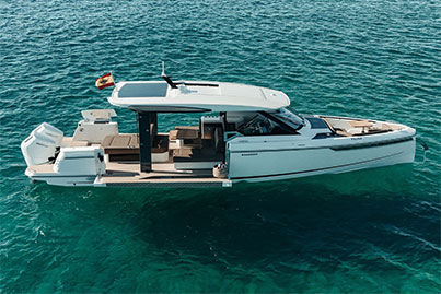 rent motorboat Saxdor 400 GTO Bali Palma de Mallorca
