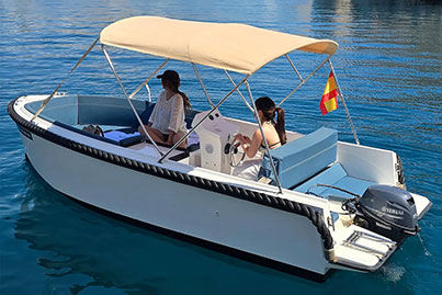 rent boat without licence Marion 500 Santa Ponsa